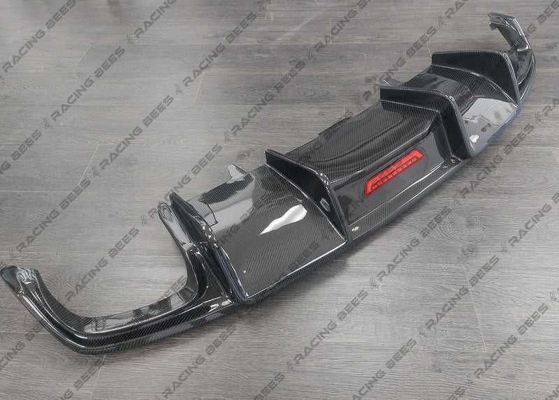 2016-2018 Audi C7.5 A7 S-Line/S7 BK Style Rear Diffuser (Carbon Fiber)