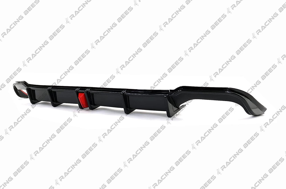 2018-2022 Honda Accord Sedan Led Style Rear Diffuser (Black)