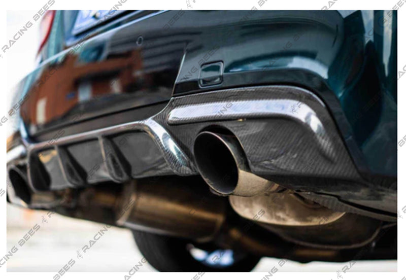 2006-2011 BMW E90 3 Series MT Style Rear Diffuser (Carbon Fiber)
