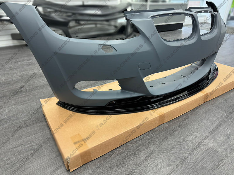 2007-2010 BMW E92/E93 3 Series 2 Door M-Tech MP Style Front Bumper Lip (BLACK)