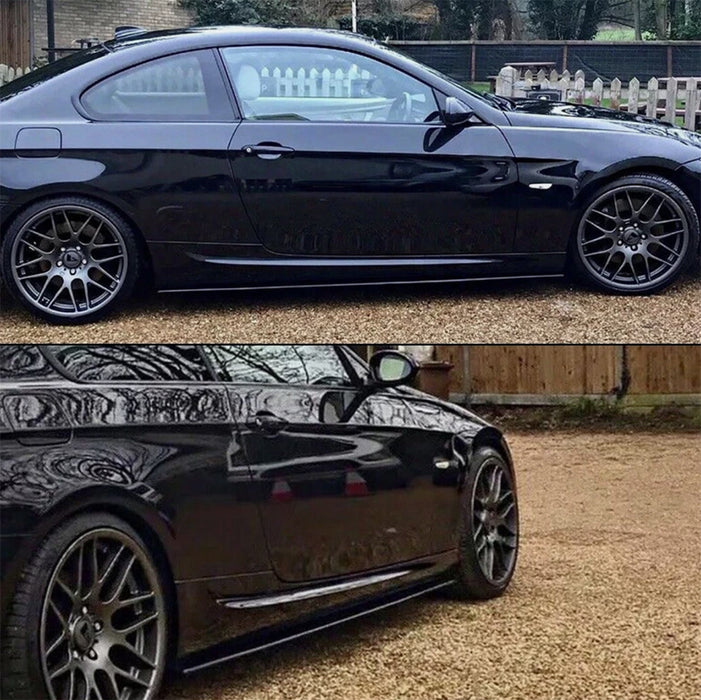 2005-2013 BMW E90/E92/E93 MP Style Side Skirt Extensions (Black)