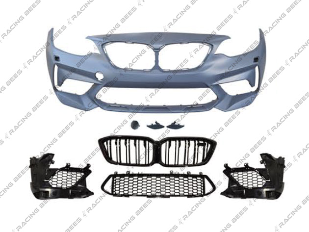 2014-2018 BMW F22/F23 2 Series M2C Style Front Bumper Conversion