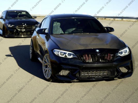 2014-2021 BMW F22/F23/F87/F87C 2/M2 Series GTS Style Vented Hood (Carbon Fiber)