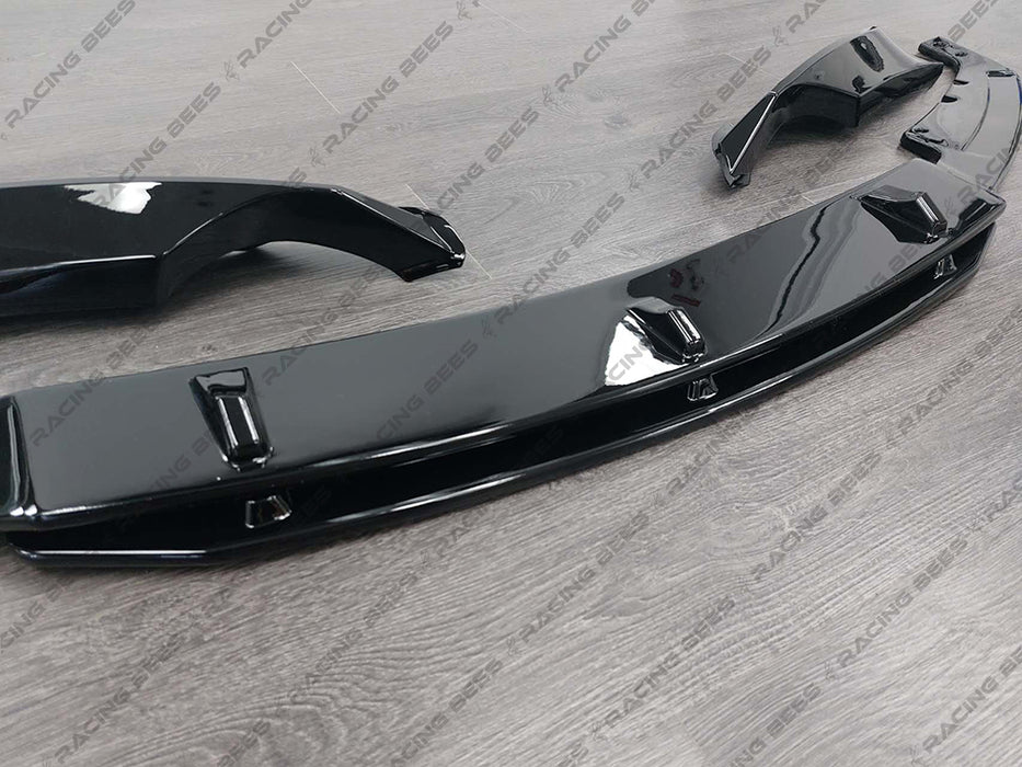 2012-2018 BMW F30 3 Series CS Style Front Bumper Lip (Gloss Black)