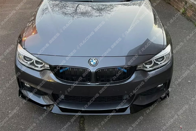 2014-2020 BMW F32/F33/F36 4 Series MAD Style Front Bumper Lip (Gloss Black)