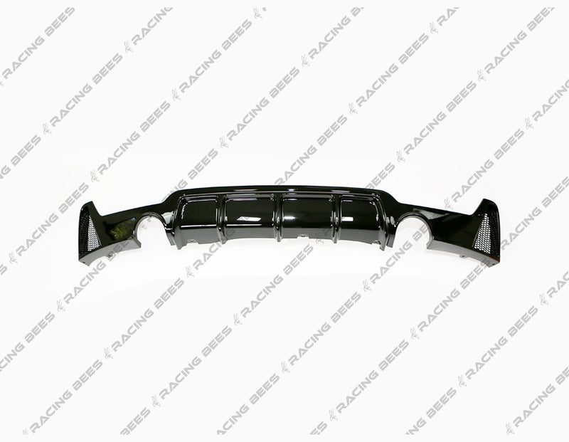2014-2019 BMW F32 4 Series Gloss Black Rear Diffuser M Performance Style (Dual Outlet)