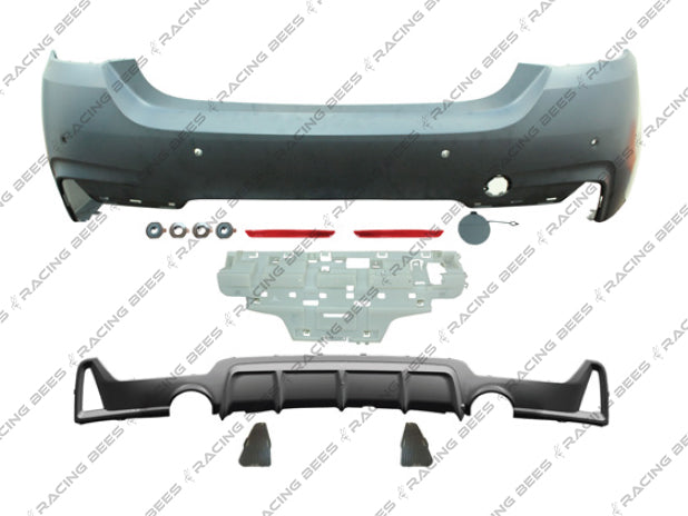 2014-2018 BMW F36 4 Series Gran Coupe M-Sport Style Rear Bumper Conversion