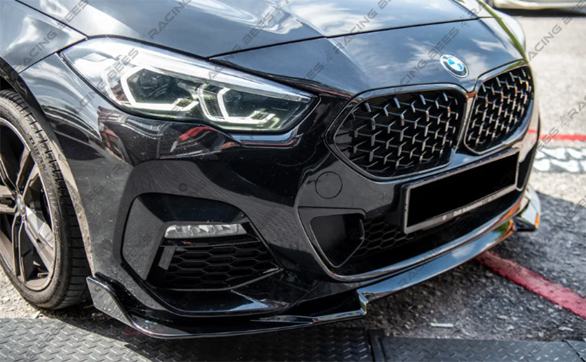 2020+ BMW F44 2 Series CS Style Front Bumper Lip (BLACK)