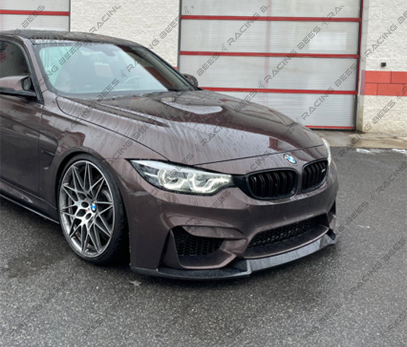 2015-2019 BMW F80/F82 M3/M4 CS2 Style Front Bumper Lip (Carbon Fiber)