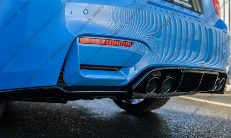 2015-2019 BMW F80/F82 M3/M4 V Style Rear Diffuser (Black)