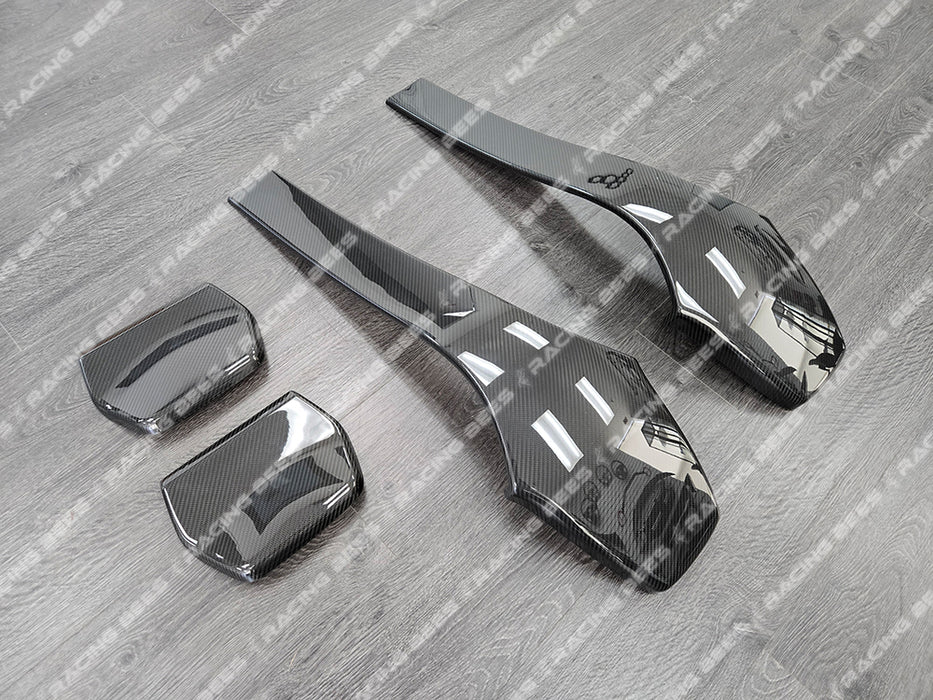 2015-2020 BMW F80/F82 M3/M4 Seat Back Covers (Carbon Fiber)