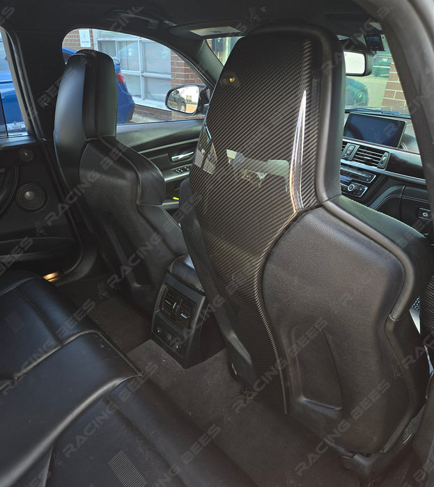 2015-2020 BMW F80/F82 M3/M4 Seat Back Covers (Carbon Fiber)