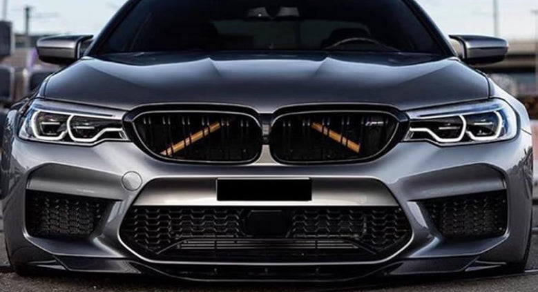 2017+ BMW F90 M5 RKP Style Front Bumper Lip (Black)