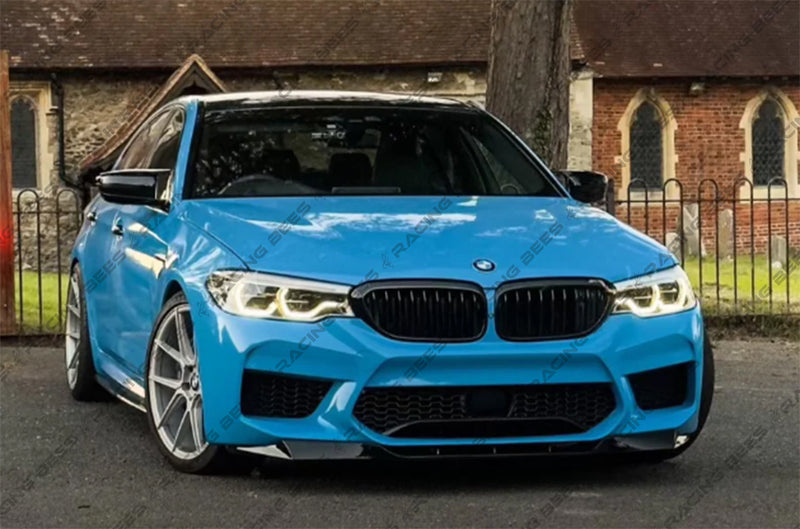 2017+ BMW F90 M5 RKP Style Front Bumper Lip (Black)