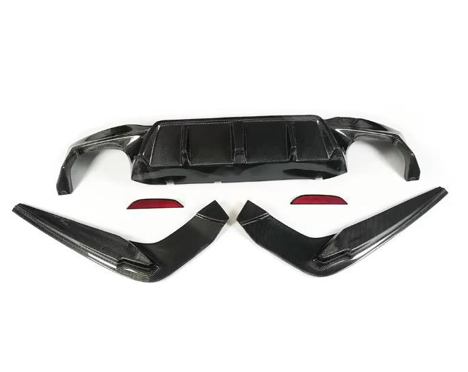 2018-2023 BMW F90 M5 3D Style Rear Bumper Diffuser (Carbon Fiber)