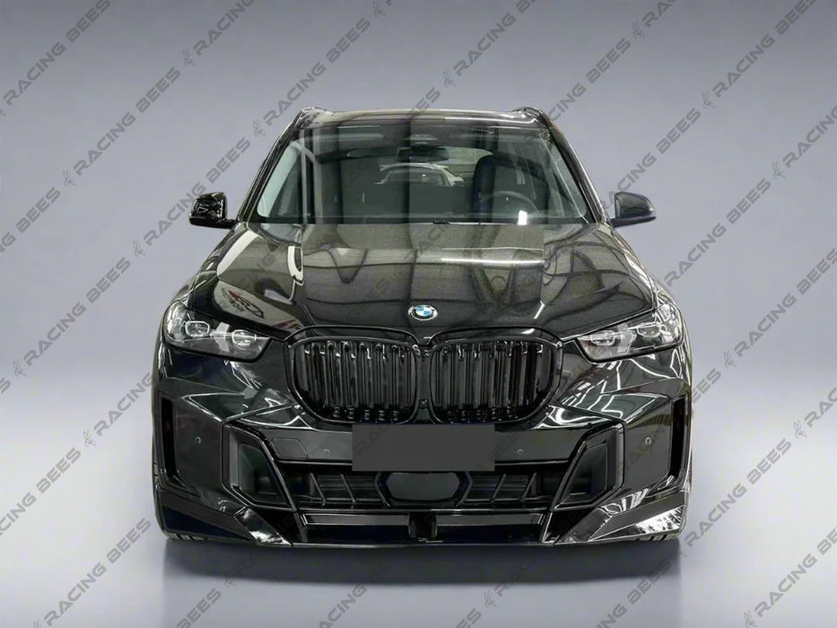 2024+ BMW G05 LCI X5 V Style Front Bumper Lip (Black)