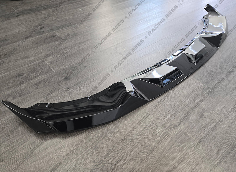 2020-2023 BMW X6 G06 V Style Front Bumper Lip (Black)