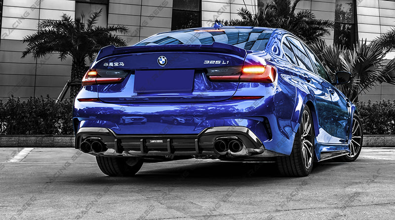 2019-2022 BMW G20 3 Series Akasaka Rear Diffuser (Quad Outlet)