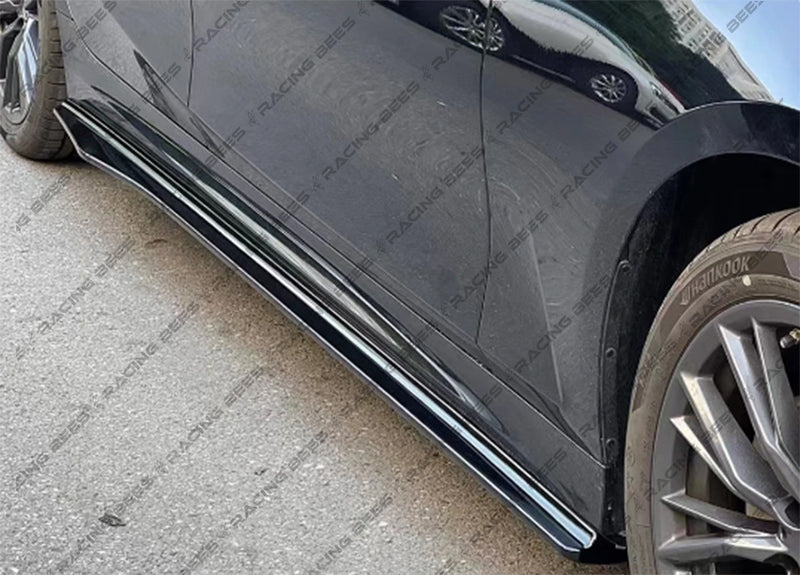 2019+ BMW G20 3 Series V Style Side Skirts (Black)