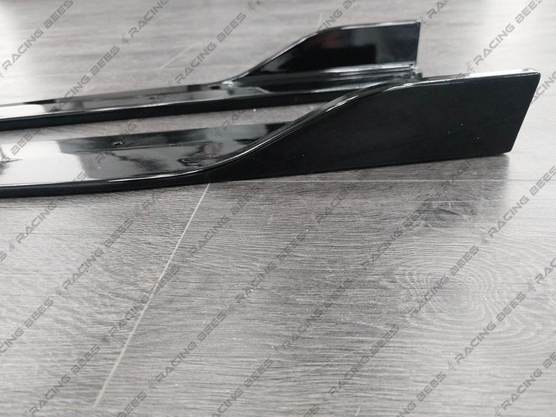 2012-2018 BMW F30 3 Series GT Style Side Skirt Extension (Black)