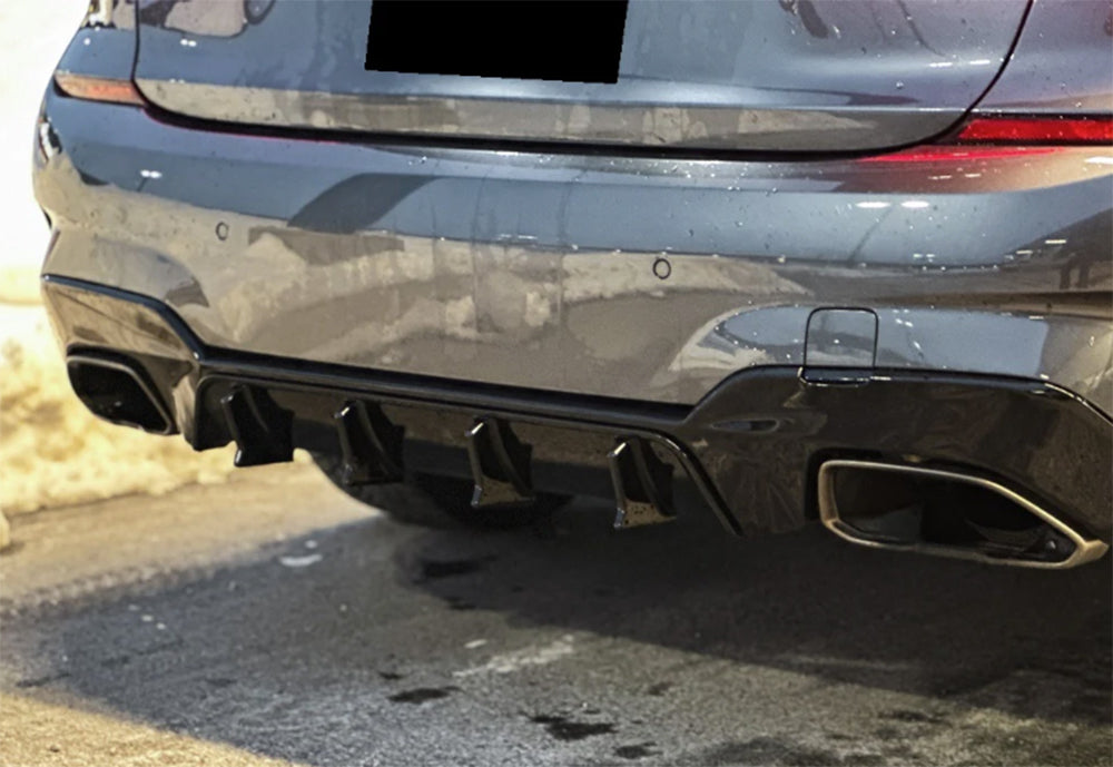 2019+ BMW G20 3 Series V Style Rear Diffuser (Quad Outlet)