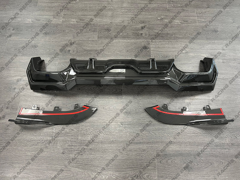 2021+ BMW G22/G23 4 Series GT Style Rear Bumper Diffuser (Carbon Fiber)