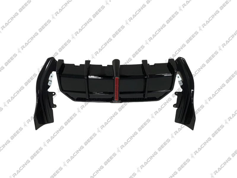2022+ BMW G42 M240I V Style Rear Bumper Diffuser (Black)
