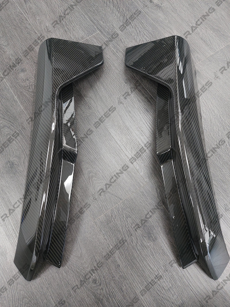 2021+ BMW G80 M3 M-Performance Style Rear Bumper Spats Replacements (Carbon Fiber)