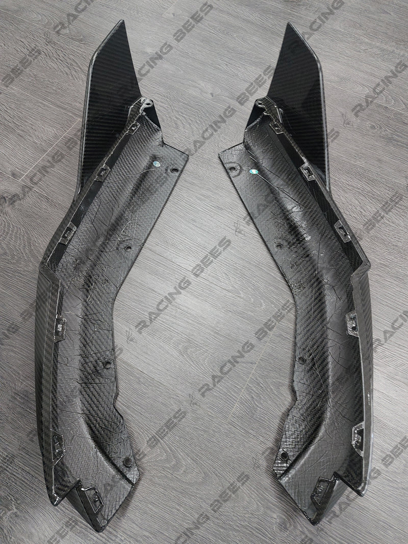2021+ BMW G80 M3 M-Performance Style Rear Bumper Spats Replacements (Carbon Fiber)
