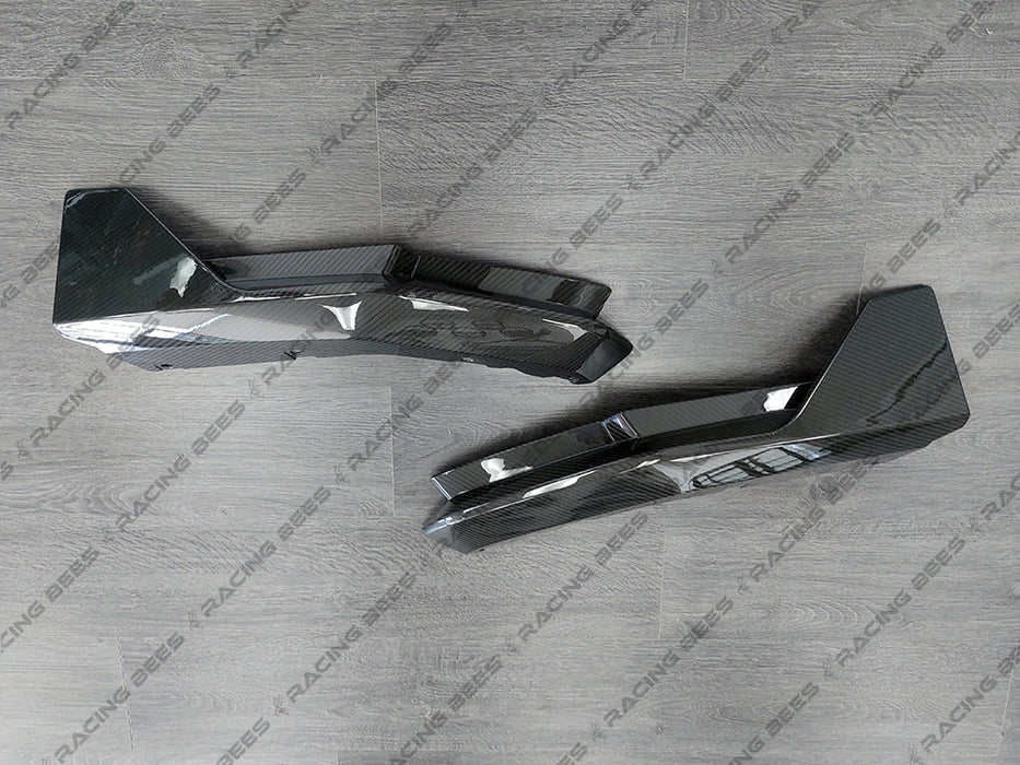 2021+ BMW G82/G83 M-Performance Style Rear Bumper Spats Replacements (Carbon Fiber)