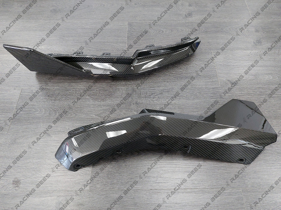 2021+ BMW G82/G83 M-Performance Style Rear Bumper Spats Replacements (Carbon Fiber)