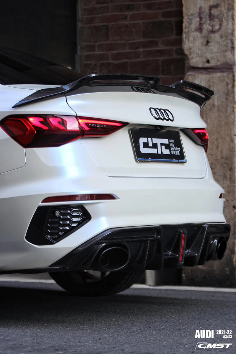 2022+ Audi 8Y A3/S3/RS3 CMST Rear Diffuser (Carbon Fiber)
