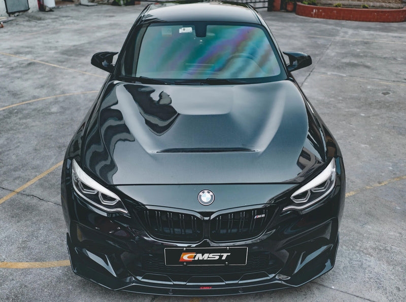 2014-2021 BMW F22/F23/F87/F87C 2/M2 Series GTS Style Vented Hood (Carbon Fiber)