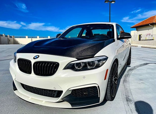 2014-2021 BMW F22/F23/F87/F87C 2/M2 Series GTS Style Vented Hood (Carbon Fiber)