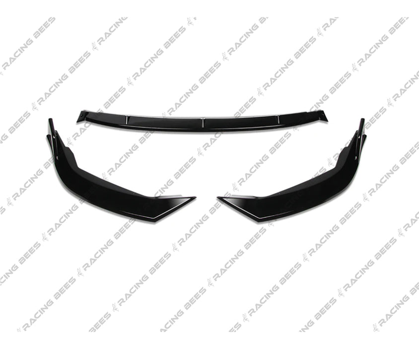 2020-2021 Toyota Corolla L/LE Model GT Style Front Bumper Lip (Black)