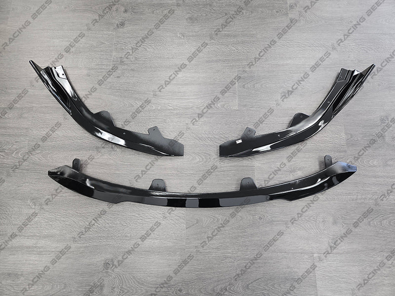 2023+ Toyota Corolla Hatchback Model TM Style Front Bumper Lip (BLACK)
