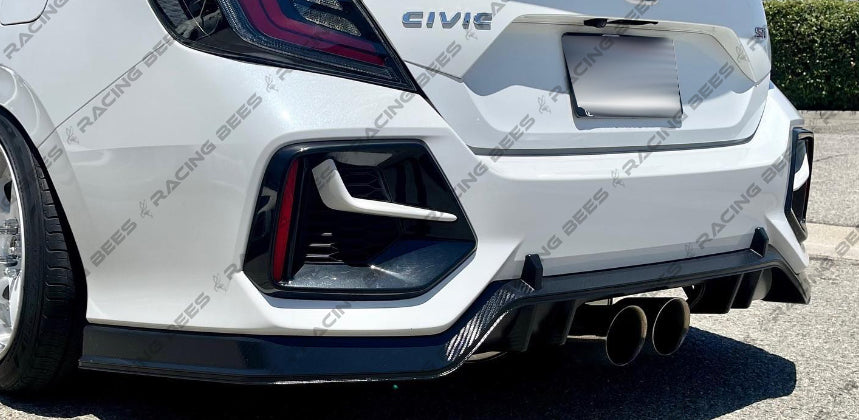 2017-2020 Honda Civic (Si) Sedan Rear Diffuser CTR Style — RACINGBEES