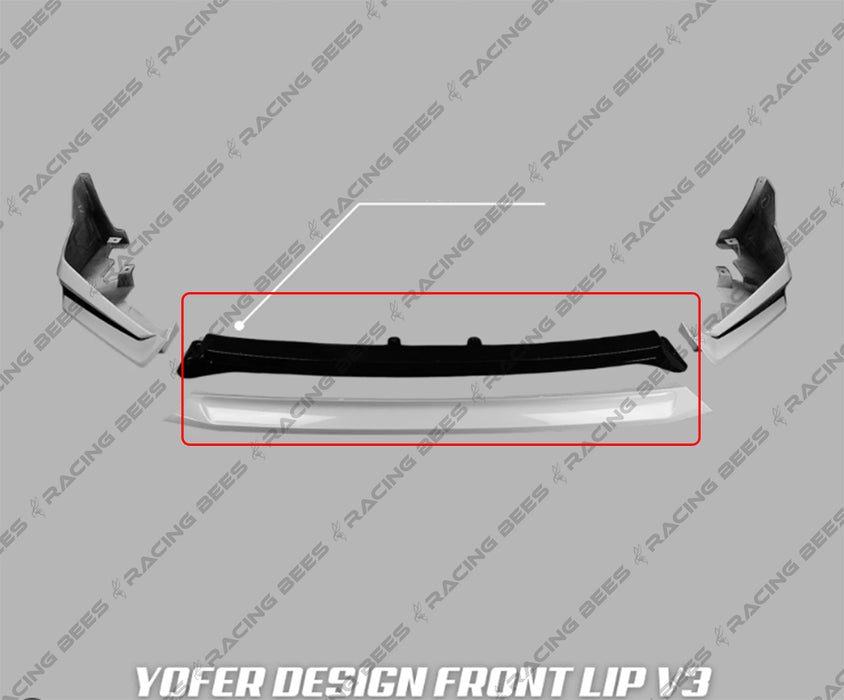 2022-2024 Honda Civic Sedan YOFER V3 FRONT BUMPER LIP (Replacement Lower Center Piece)