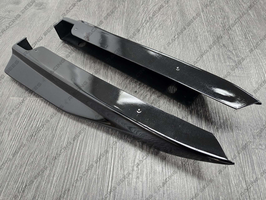 2022+ Honda Civic Sedan ACR Style Rear Diffuser + Rear Aprons (BLACK)