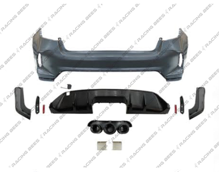 2022+ Honda Civic Sedan Type R Style Rear Bumper Conversion