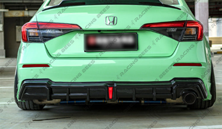 2022-2025 Honda Civic Sedan Yofer V2 Rear Diffuser (BLACK)
