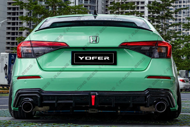 2022-2025 Honda Civic Sedan Yofer V2 Rear Diffuser (BLACK)
