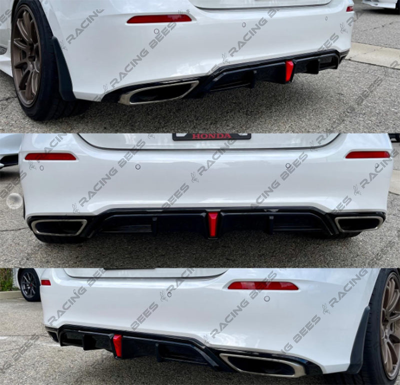 2022+ Honda Civic Hatchback Yofer V1 Style Rear Diffuser (BLACK)