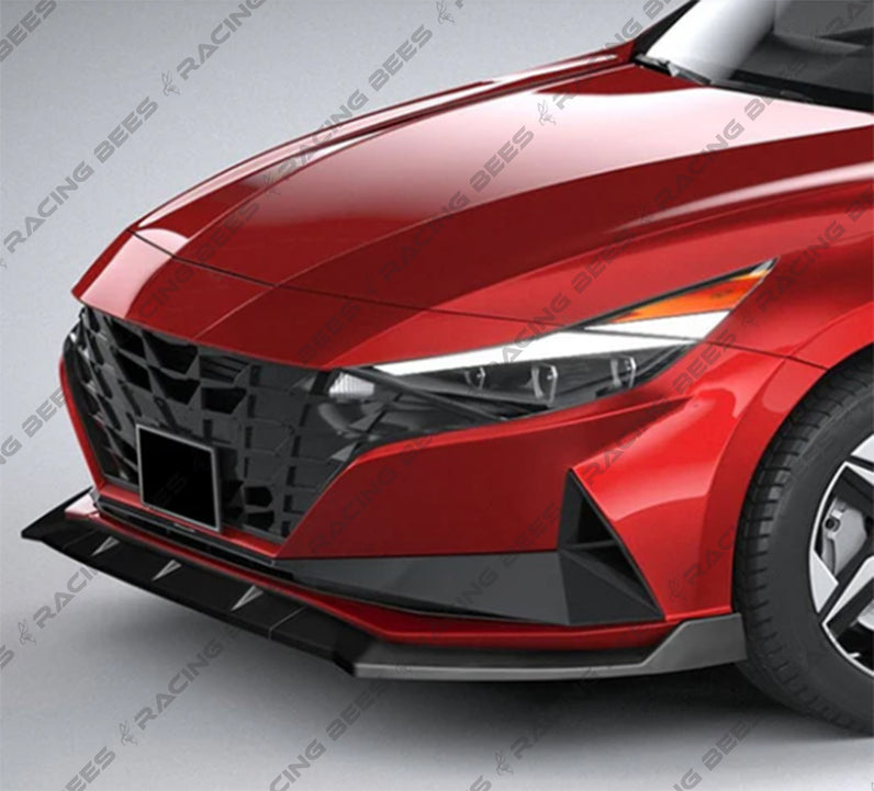 2021-2023 Hyundai Elantra Base GT Style Front Bumper Lip (Black ...