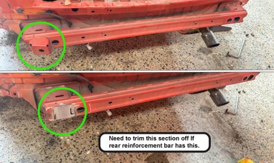 2008-2017 Mitsubishi Lancer VRS V2 Style Rear Bumper Conversion