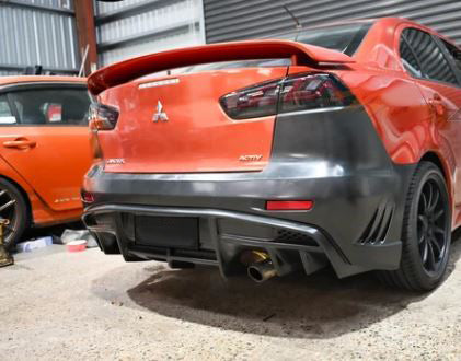 2008-2017 Mitsubishi Lancer VRS V2 Style Rear Bumper Conversion