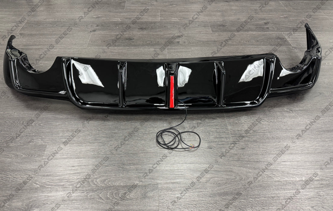 2014-2016 Lexus IS250/300/350 Led Style Rear Bumper Diffuser (Black)