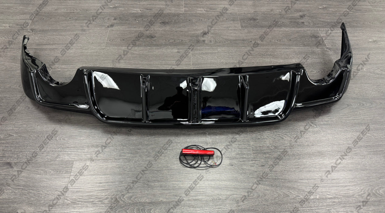 2014-2016 Lexus IS250/300/350 Led Style Rear Bumper Diffuser (Black)