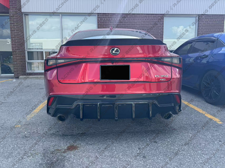 2021+ Lexus IS300/350/500 High Kick Style Trunk Spoiler (Carbon Fiber)