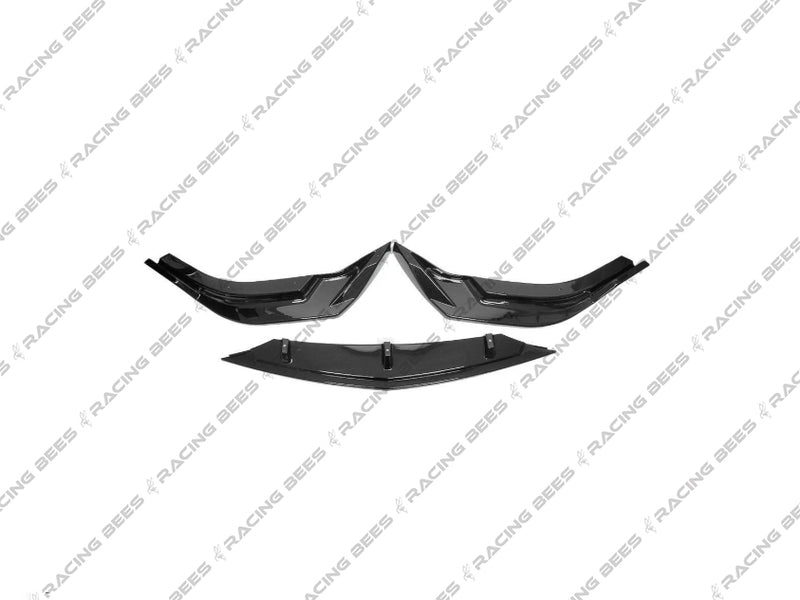 2019-2023 Chevrolet Malibu V Style Front Bumper Lip (Black)